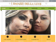 Tablet Screenshot of iragazzidellaluce.org